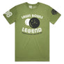 Brand: Paua Frita Tee Shirt SMALL / KIWI GREEN Lawn Bowls Legend MENS TEE