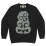 Floral Tiki Womens Crewneck Sweatshirt