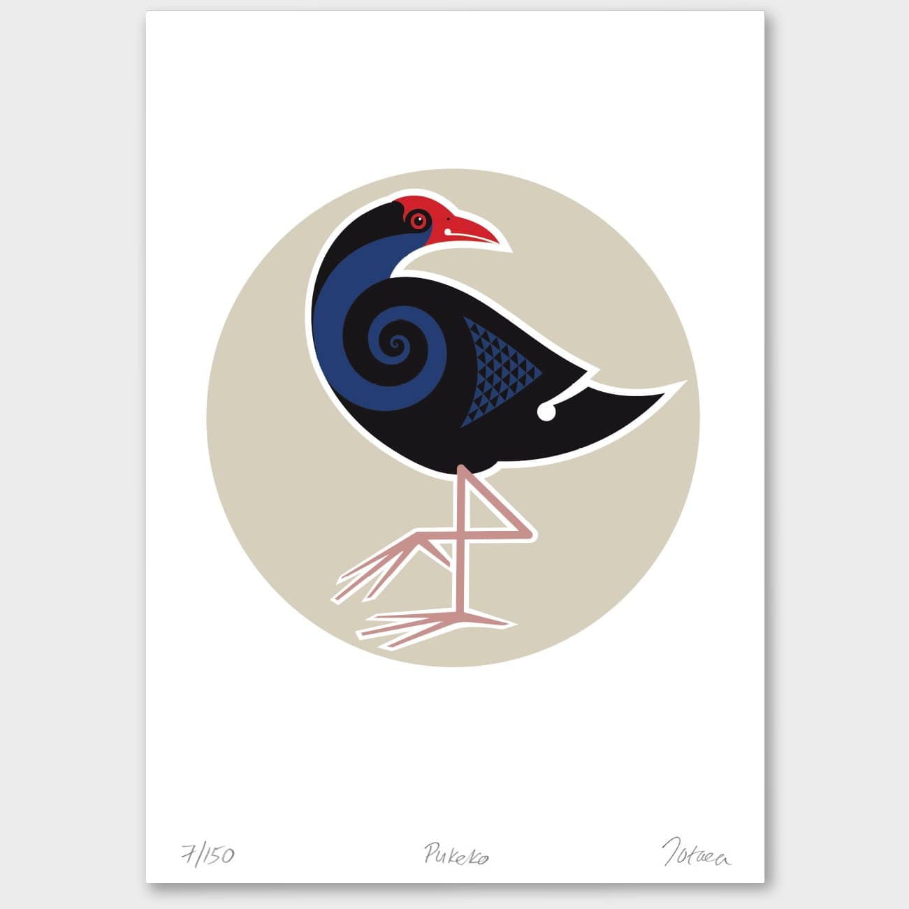 Pukeko Labels Pukeko Limited Edition Print – Totaea