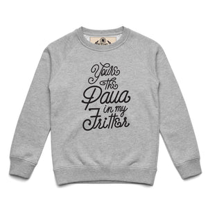 Brand: PAUA FRITA Kids Sweatshirt You're the Paua in My Frita Youth Sweatshirt