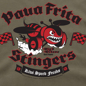 Brand: Paua Frita Tee Shirt Stingers Tee (SIZES LARGE & 2XL)
